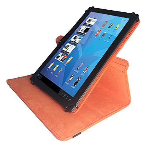 Asus ZenPad 10 Z300C / 10.1 / 25,7 cm Tablet Pc Tasche mit Dreh und Standfunktion + Touch Pen – Orange 360° 10 Zoll - 5