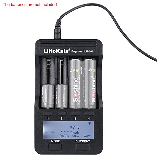 Docooler Lii-500 4 Slots Lithium Li -Ion Ni-MH Akku Ladegerät für AA AAA c d SC 26650 22650 18650 18500 16340 14500