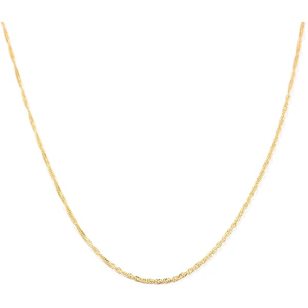 Monde Petit Catena Collana Oro Giallo 18K | Spessore 1,4 Mm, Lunghezza 50 Cm | In Scatola Regalo Con Certificato