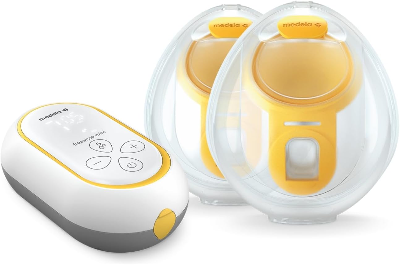 Medela Freestyle Mini Hands-Free Double Electric with Hands-Free Cups & Rechargable Battery.