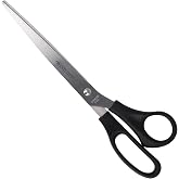 Westcott 10" Scissors | Office Scissors with Black Plastic Handles | Extra Sharp Blades, Stainless Steel | E-31111 00