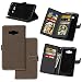 Produktbild J9 Hülle, Samsung Galaxy J9 Hülle, Samsung Galaxy J9 Case, Anlike Schutzhülle für Samsung Galaxy J9 Ledertasche Flip Hülle Wallet Case Tasche Cover Handy Zubehör Lederhülle Handyhülle [Klassische Normallackserie] [Sand scheuern rutschfest] 9 Kartensteckplatz Handyhülle mit Kartenfach und Standfunktion - Grau