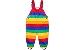 DAWILS Pantaloni Impermeabili Unisex Bimba Bimbo Arcobaleno All'aperto Sportivo Pantaloni da Pioggia per Bambino Bambina Ragazza Ragazzo Pantaloni Antipioggia Abbigliamento