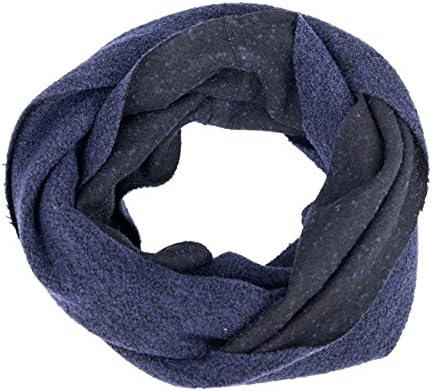 Soft Scarf, Circle Scarf, Head Scarf, Infinity Scarf, Loop, Snood, Hood, Neck, Double Sided, Women, Men, Girl, Unisex, Wool, Blue, Black, Charcoal, One size, Italian Style, Handmade in Italy