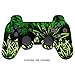 Produktbild PlayStation 3 PS3 Controller Sticker - Aufkleber Schutzfolie Skin für Sony Playstation DualShock 3 Wireless Controller Weeds Black