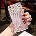 Produktbild Transparent Hülle für Samsung Galaxy S9, Aearl PC Hart 3D Muster Bling Glitzer Diamant Quaste Schutzhülle Case Kristall Klar Strass Steinern Anhänger Handytasche Schale Handyhülle Cover für Samsung Galaxy S9 - Weißer Diamant und weiße Diamant Quaste