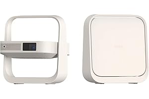 Vidéoprojecteur Portable XGIMI Elfin Flip Plus, 500 Lumens ISO, 1080P, Compatible avec Google TV avec Netflix sous Licence, Rotation à 150°, 2 x Haut-Parleur 3 W intégrés, Wi-FI, Bluetooth