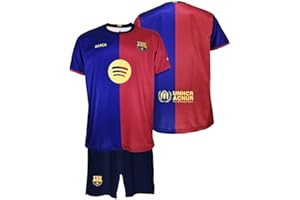 FC Barcelona Primera Equipación Niños Temporada 24/25 Conjunto Camisa Unisex niños (Pack de 1)