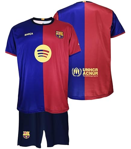 Kit Maglia E Pantaloncino Barcellona 2025-2026 Replica Ufficiale: Personalizzabile Con Lewandowski 9, Taglie Bambino/ragazzo
