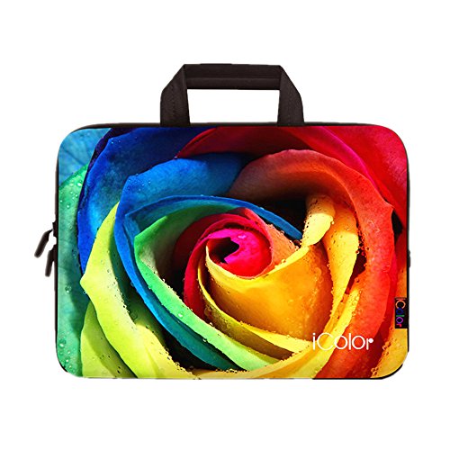 iColor Netbook- und Macbook- Tasche Notebooktasche Laptoptasche Schutzhülle für Größe 16,5 17 17,3 Zoll) mit Tragegriff