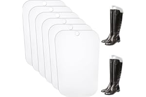 ENENES 12 Stück Stiefelform Einsätze Stiefelformer Formeinsätze Stiefelspanner Schwarz Kunststoff Stiefel Ständer Halter Hohe Stiefelstütze Stiefel Hohe Unterstützung für Damen und Männer