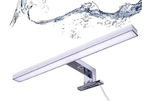 B·LED BARCELONA LED BarcelonaLED Aplique de Espejo Lámpara de Baño LED para Maquillaje Armario Mueble 5W 30cm IP44 Luz Blanco Neutro 4000K 325LM luminación Moderna y Eficiente para Espejo de Baño, Mueble o Pared