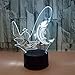 Produktbild 3D Lampe Angeln USB-Nachtlicht Schlafzimmer-Illusions-Nachttischlampe Einstellbares Baby-Schlaflicht Mit 7 Farben Geschenk Für Kinder