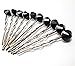 Crystal Swarovski Elements Hair Pins Grips Bridal Party Festive Maid Of Honor Flower Girls Graduation Beauty For Hair Decoration Only 10pcs Choose Your Color (Jet Black)