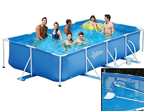 Summer Escapes Frame Pool 427x244x91cm Rahmen Swimming Pool + Reinigungsset