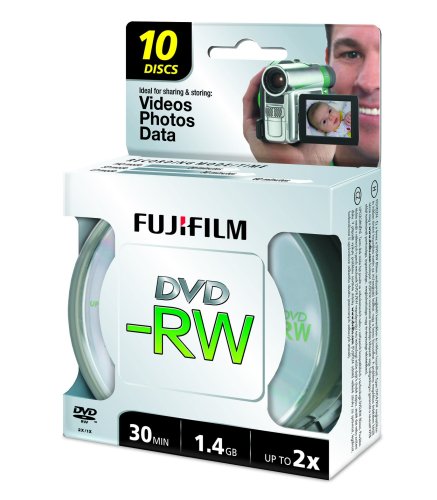 Fuji 10x DVD-RW 8cm 1,4GB 30Min 2x CB