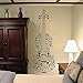 Produktbild yiyiyaya Music Notes Wandtattoo Violine Wandkunst Schlafzimmer Geschenke Instrument Aufkleber Home Decor Interior Design Jungen Mädchen Raumbild schwarz 30x86 cm
