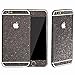 Heartly Sparking Bling Glitter Crystal Diamond Protective Film Whole Body Phone Skin Sticker For Apple iPhone 5 5S 5G / iPhone SE - Greyish Black RS.529.00
