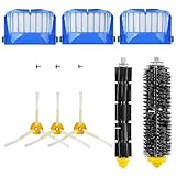 Paquete: 3 x filtros Roomba, 3 x cepillos laterales Roomba, 2 x cepillos de soplado flexibles