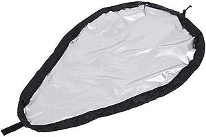 ZONADAH Kayak Cockpit Cover 96x64cm Universal Adjustable Kayak Dust-Proof Hatch Cover Black Waterproof Canoe Cockpit Shade Cover Anti-UV Kayak Canoe Seat Protector