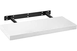 iTrend High Gloss White Floating Wall Shelf 60CM