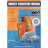 A4 Inkjet Creative Vinyl Stickers Matt x 5 Sheets