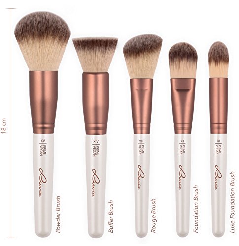 Luvia Cosmetics – Prime Vegan Make Up Pinselset mit 15 Schminkpinsel im Set – Vegane Kosmetikpinsel ideal als Geschenkidee oder als Muttertag Geschenk - 4