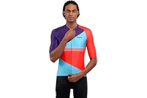 SIROKO Maillot de Manga Corta Hombre Ciclismo