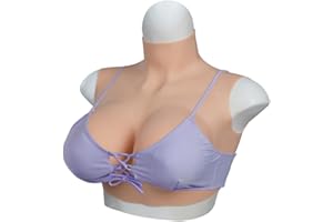 QIAOYIQIAO 4th Silicone Fake Boobs C-G Cup Realistic Breast Forms Silicone Breastplate Fake Breasts for Cosplay Crossdressers Drag Queen