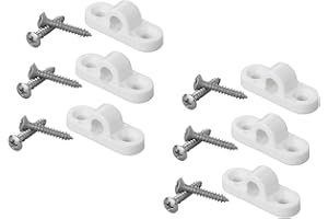 MULTIBROS Lot de 6 œillets pour auvent pour camping-car et caravane - En plastique de qualité supérieure - Version verticale et horizontale (horizontale)