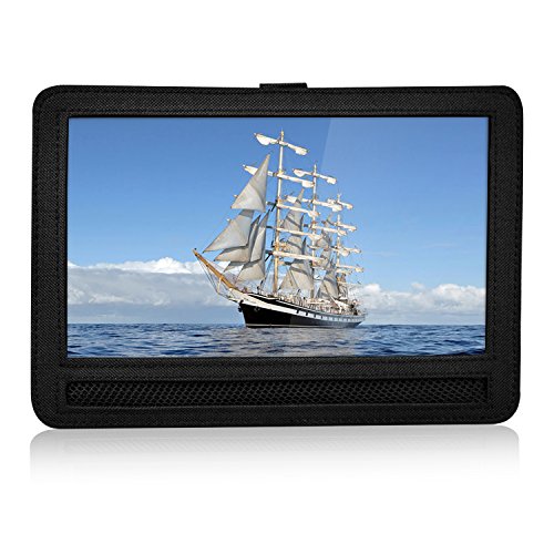 QKK 10.5 Étui de Support pour Appui-tête de Voiture pour Lecteur DVD Portable pivotant et pivotant