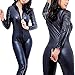 Produktbild Wet Look Catsuit latex Zip Bodysuit , black , L