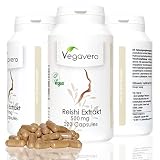 Pack De 3 Extrait De Reishi Vita World 500mg - 300 Capsules Chaque, Vegan, Complément Alimentaire Naturel