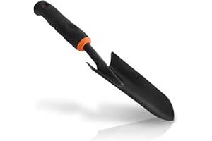 BRADAS - KT-Y6002 Paletta stretta in acciaio, Trapiantatore manuale da giardino per piccole piante, fiori e verdure, Larghezza 6 cm, estrattore con punta affilata, spargiconcime per giardinaggio