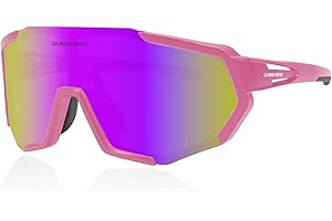 Queshark Occhiali Veloci, Occhiali Ciclismo Uomo e Donna, Leggero & Antiscivolo & TR90 Telaio & Protezione UV400, Occhiali Sportivi Uomo per Ciclismo Corsa Pesca Golf Baseball Pallavolo