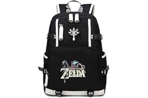 WANHONGYUE The Legend of Zelda Juego Backpack Mochila Escolar Estudiante Bolso de Escuela Mochila para Portátil