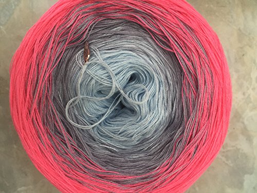 Farbverlaufsgarn 200 Gramm LL ca. 1000 Meter Farbe 76 (Grundpreis EUR 7,00/100 Gramm)