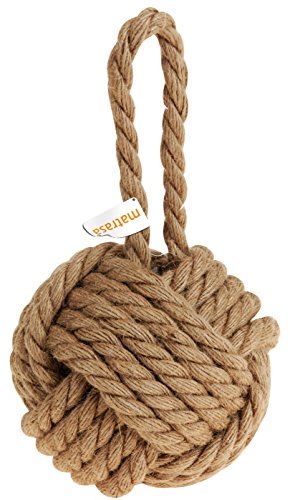 Türstopper aus Sisal in Knäueloptik - Wollknäuel Stopper Martim Seemannsknoten Affenfaust