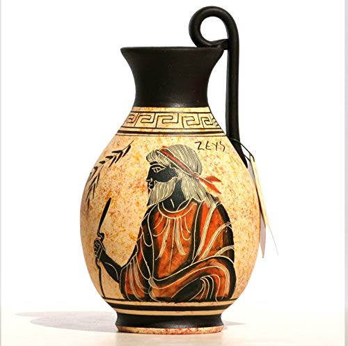 Griego Black-figure jarrón cerámica Pottery Painting King dios Zeus 6.3 ? ?