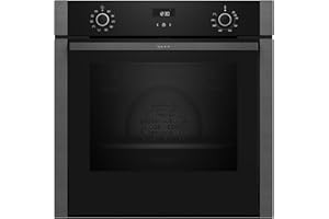 NEFF B3ACE2AG3, N50, Backofen, Made in Germany, LCD-Display, Versenkbare Tür, CircoTherm, 7 Beheizungsarten, Easy Clean, Kindersicherung, Schnellaufheizung, 60 x 60 cm, Graphite-Grey