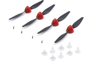 FUQUAN DIAN 2/4 Pieces 130 mm x 70 mm Propeller and Propeller Saver Shaft Adapter for VOLANTEXRC 761-5 P51D P-51D P5 Aircraft Spare Parts (Color : 4 Peices)