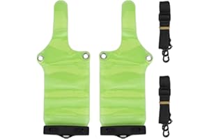 Joyzan Sac Étanche Radio, Talkie Walkie Pochette Portable de Protection Transparent avec Sangle Réglable à Clip Imperméable Étui Couverture Cover Lanyard Housse en PVC Contre Poussière D'humidité