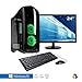 Produktbild Sedatech Advanced Gaming PC Komplett-Paket mit Wasserkühlung, AMD Ryzen 5 1500X 4x 3.5GHz (max 3.7Ghz), Geforce GTX 1050 2Gb, 8 GB RAM DDR4, 250 GB SSD, 1 TB HDD, USB 3.1, Wlan, Kartenleser, HDMI2.0, DirectX 12, 80+ Netzteil. Rechner mit 23.6" TFT-LED Monitor, Maus & Tastatur und Windows 10 64 Bit
