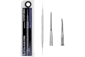 STALEKS PRO Pusher per pedicure, curette tipo sega a due punte. Expert PE-60/4