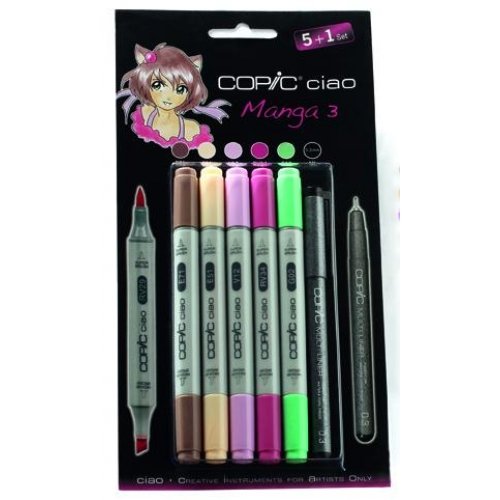 Copic Ciao Manga 3 Multiliner-Marker, 5 Stück - 3