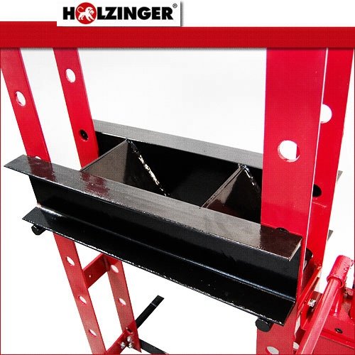 Holzinger Werkstattpresse – HWP30T-M, 30T, 130-820mm mit Manometer - 2