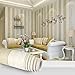 Produktbild KINLO® tapeten vlies Top Qualität Wohnzimmer 3D 50mx0.53m Karikatur Modell tapeten selbstklebend Wandtapeten Beige schalfzimmer Wandtatoo modern wandaufkleber fototapeten 2 Jahren Garantie