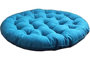 uyeoco Juego De 4/1 Cojín Redondo para Silla, 40x40cm/45x45cm/55x55cm/65x65cm/70x70cm, cojín de Asiento Suave para Taburete, jardín, Interior, Exterior, hogar(Colour 10,1PC_45X45CM)