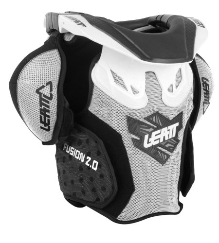 Leatt Kids Brustpanzer Fusion Vest 2.0 Junior inklusive Nackenschutz, Grün/Schwarz