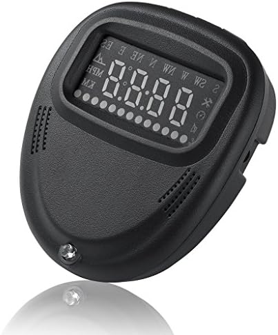 JIBO Hud Head-Up Display Car Universal Car Gps Satellite Speed Monitor High-Definition Projector With Time Altitude Display A1 (2.4 Inch),Black